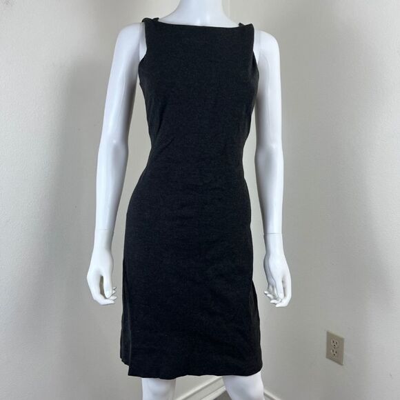 M.M.Lafleur The Lydia Women Size 10 Gray Sleevless Sheath Mini Dress Minimalist - Picture 13 of 17